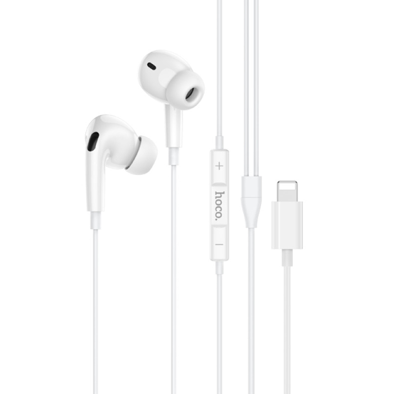 Casti Hoco M111 Pro Primero digital headset Lightning (1.2m) [White]