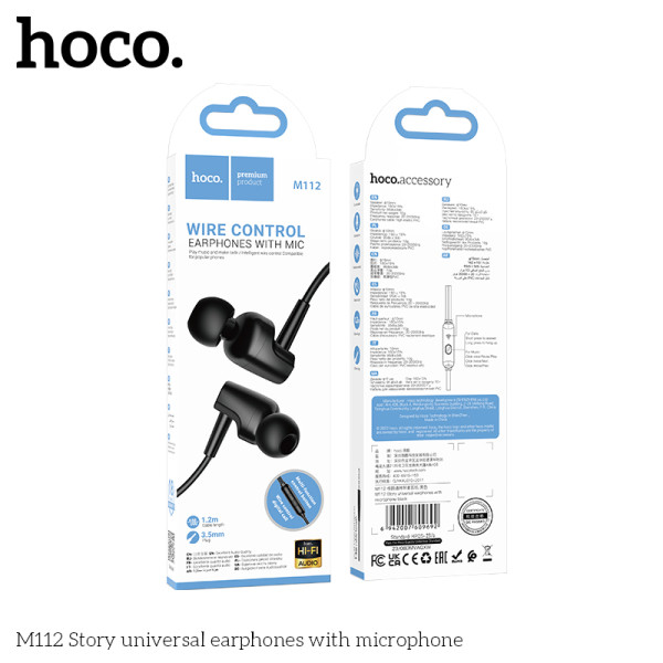 Casti Hoco M112 Story [Black]