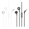 Casti Hoco M115 Sagacious universal earphones with microphone [White]