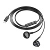 Наушники Hoco M115 Sagacious universal earphones with microphone iP [Black]