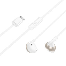 Наушники Hoco M115 Sagacious universal earphones with microphone Type-C [White]