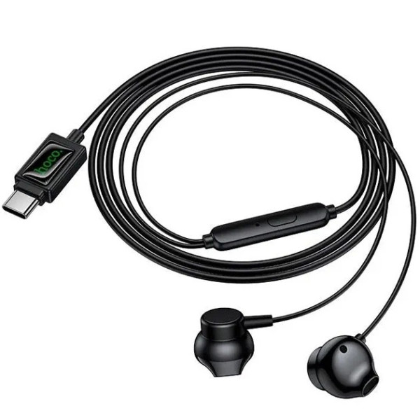 Casti Hoco M118 Type-C Column universal digital earphones with microphone [Black]