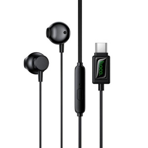 Casti Hoco M118 Type-C Column universal digital earphones with microphone [Black]