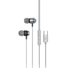 Наушники Hoco M122 Power Type-C (1.2m) [Metal-Gray]