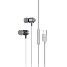 Наушники Hoco M122 Power Type-C (1.2m) [Metal-Gray]