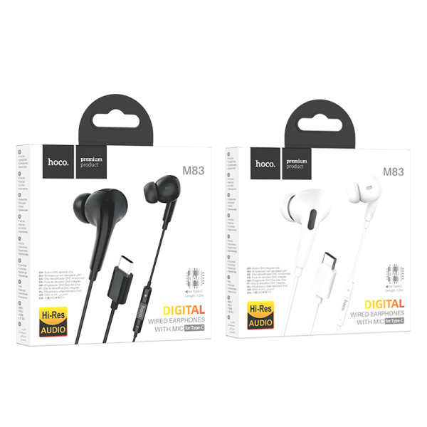 Casti Hoco Original M83 Type-C [Black]