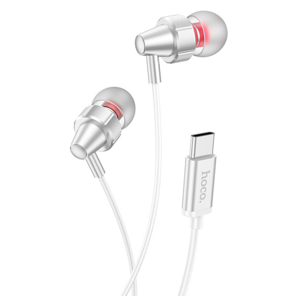 Casti Hoco Delight M90 Type-C [Silver]