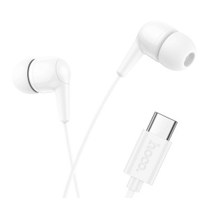 Casti Hoco M97 Enjoy universal digital earphones with microphone jack 3.5mm [White]