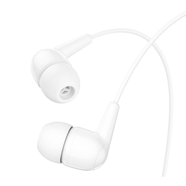 Casti Hoco M97 Enjoy universal digital earphones with microphone jack 3.5mm [White]