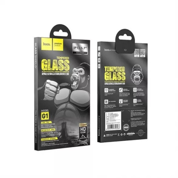 Sticla protectoare Hoco G1 Flash attach for iPhone 13 Pro Max [Black]