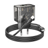 Incarcator de retea Hoco N34 Dazzling USB-C to Lighting (PD20W+QC3.0) [Transparent-Black]