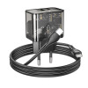 Incarcator de retea Hoco N34 Dazzling USB-C to USB-C (PD20W+QC3.0) [Transparent-Black]