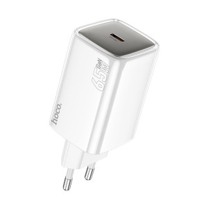 Incarcator de retea Hoco N48 Glorious single port PD65W charger [White]