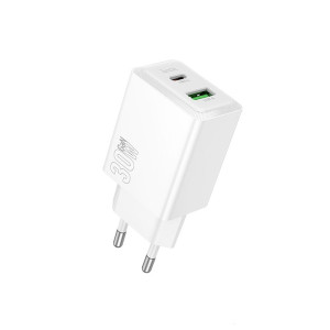 Incarcator de retea Hoco N71 Nuevo PD30W+QC3.0 charger(EU) [White]