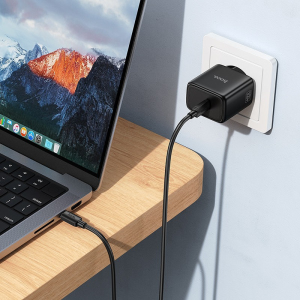 Incarcator de retea Hoco N83 Profit single port PD40W charger(EU) [Black]