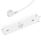 Удлинитель Hoco NS1 4000W, 4 Розетки + Type-C PD20W + 2*USB 18W (1.8m) [White]