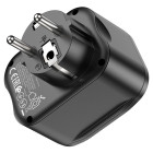 Многофункциональный Адаптер Hoco NS3 (including 1C2A PD20W fast charge)(EU/GER) [Black]