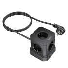 Prelungitor Hoco NS8 Sharp 5 position (PD20W/1C3A)  [Black]