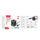 Prelungitor Hoco NS8 Sharp 5 position (PD20W/1C3A)  [Black]