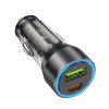 Incarcator auto Hoco NZ12A Action PD 43W [Transparent-Black]