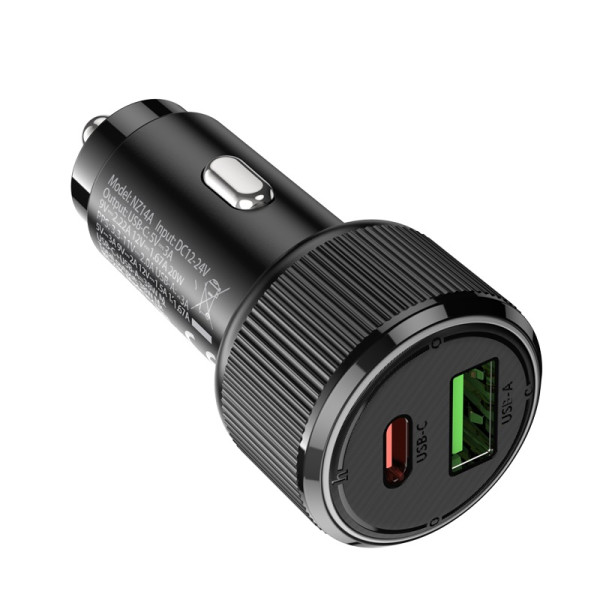 Incarcator auto Hoco NZ14A Guerrero (PD20W+QC3.0) [Black]