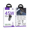 Incarcator auto Hoco NZ16B Rigorous PD45W(2C) car charger [Gray]