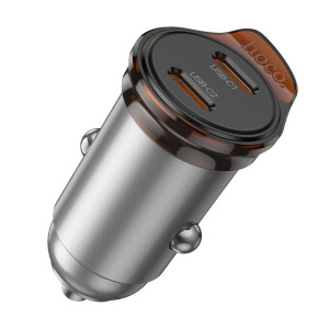 Incarcator auto Hoco NZ16B Rigorous PD45W(2C) car charger [Gray]