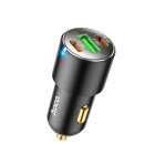 Incarcator auto Hoco NZ6 3 port ( 2*USB-C  + 1*USB) (PD45W) [Black]