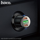 Incarcator auto Hoco NZ6 3 port ( 2*USB-C  + 1*USB) (PD45W) [Black]