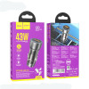 Incarcator auto Hoco NZ8 Sprinter 43W dual port PD25W+QC3.0 car charger [Brown]