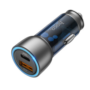 Авто зарядки Hoco NZ8 Sprinter  (PD25W+QC3.0 43W) [Blue]
