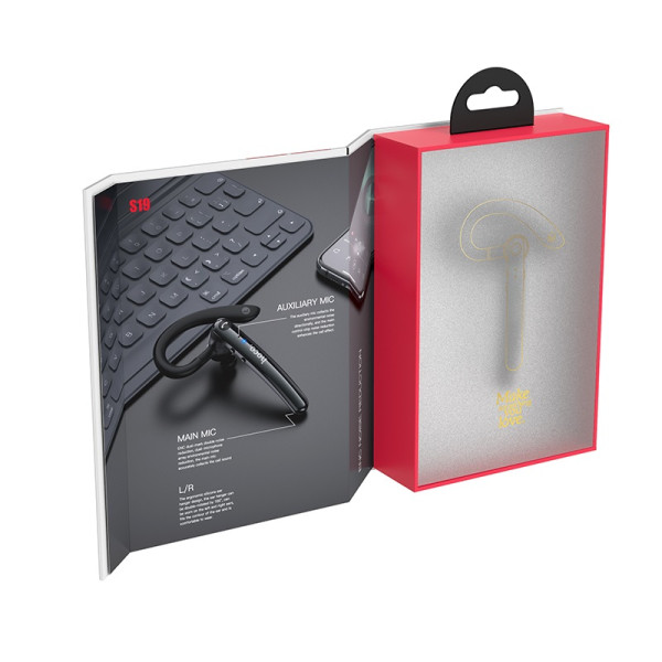 Bluetooth casca Hoco S19 Heartful (ENC) [Metal-Gray]
