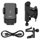 Авто держатель Hoco S35 Smart alignment (15W) [Black]