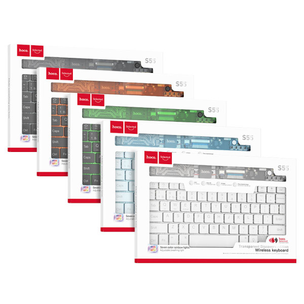 Tastatură wireles Hoco S55 (english version) [Black]