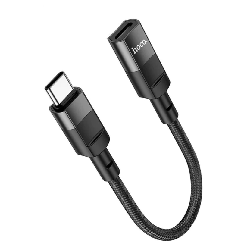 Adaptor Hoco U107 Type-C male to iP female adapter cable (0.1m) [Black]