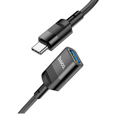 Кабель Hoco U107 Type-C male to USB female USB3.0 (1.2м) [Black]