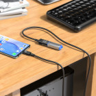 Cablu Hoco U107 Type-C male to USB female USB3.0 (1.2m) [Black]