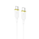 Cablu Hoco U109 Type-C To Type-C PD 100W Charging (1.2m) [White]