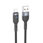 Cablu Hoco U117 Grand intelligent power-off Lightning (1.2m) [Black]