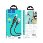Cablu Hoco U117 Grand intelligent power-off Lightning (1.2m) [Black]