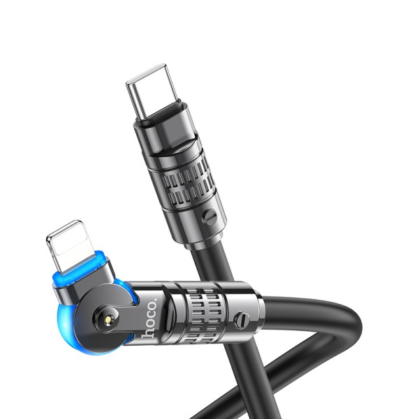 Кабель Hoco U118 Triumph Type-C to Lightning (1.2m) [Black]