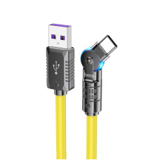 Cablu Hoco U118 Type-C Triumph 100W rotating charging data cable (1.2m) [Yellow]