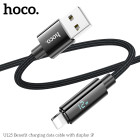 Кабель Hoco U125 Benefit charging data cable with display iP (1.2m) [Black]