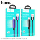 Кабель Hoco U125 Benefit charging data cable with display iP (1.2m) [Black]