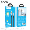 Кабель Hoco U128 Viking 2-in-1 charging data cable USB/Type-C to iP [Black]