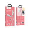 Cablu Hoco U132 Beijing Type-C to Type-C (60W) [Gray]