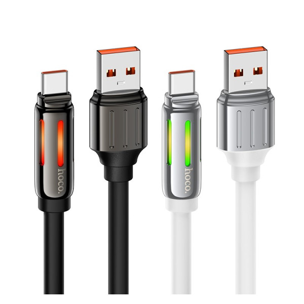 Кабель Hoco U136 5A Prize charging data cable Type-C [White]
