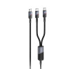 Кабель Hoco U139 C to C+C 100W fast charging data cable [Black]