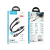 Кабель Hoco U139 C to C+C 100W fast charging data cable [Black]