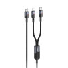Cablu Hoco U139 C to C+iP 100W fast charging data cable [Black]